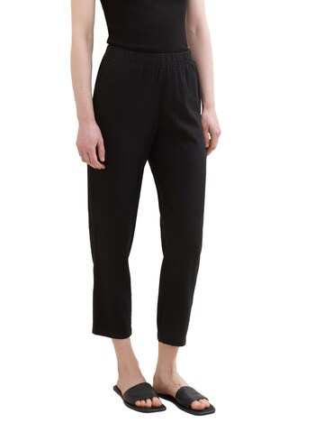 TOM TAILOR DENIM Regular Pants in Black: front