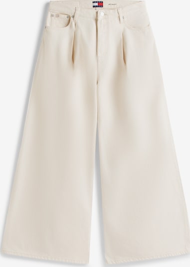 Pantaloni cu cute Tommy Jeans pe alb denim, Vizualizare produs