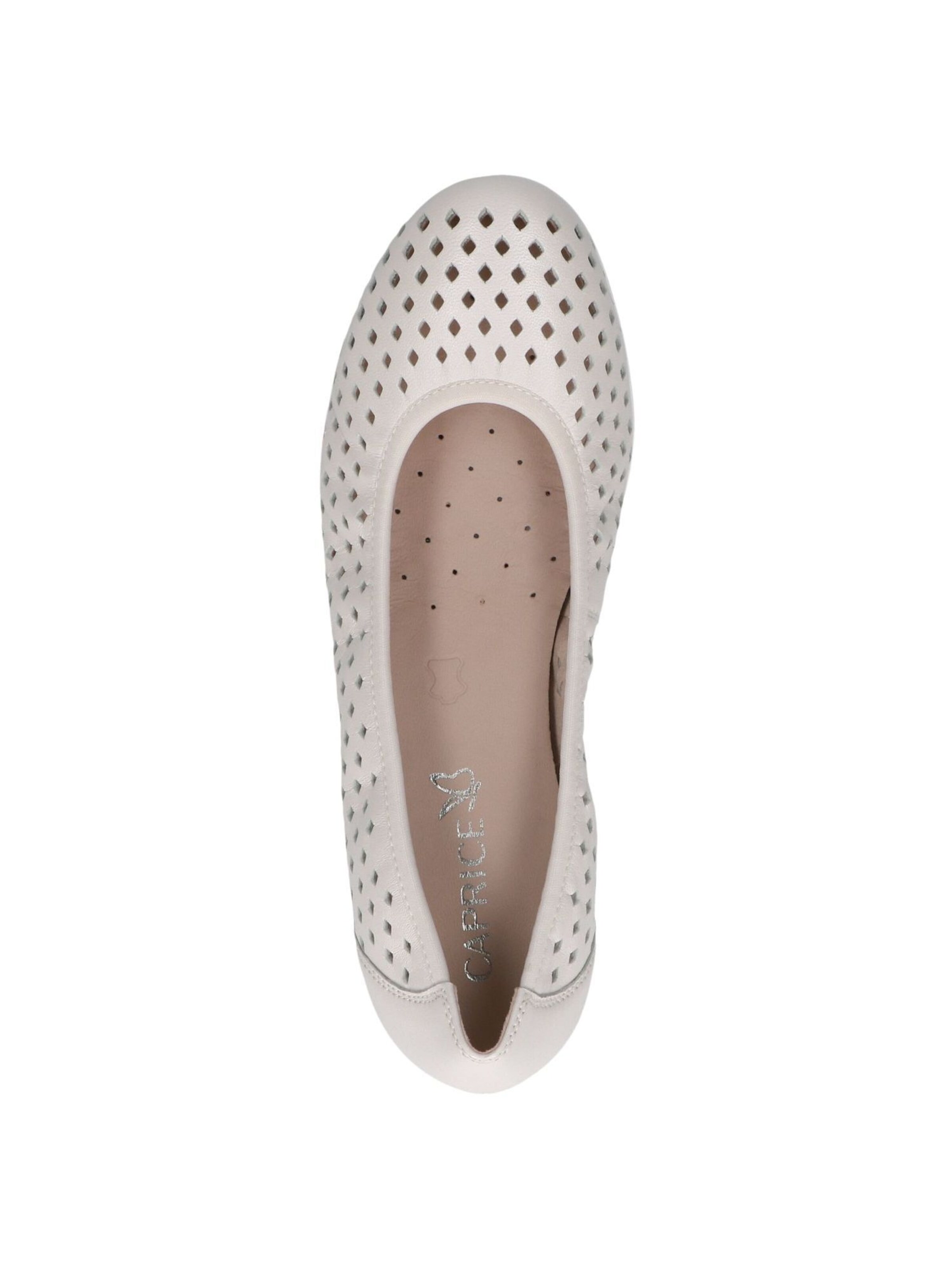 CAPRICE Ballet Flats in White