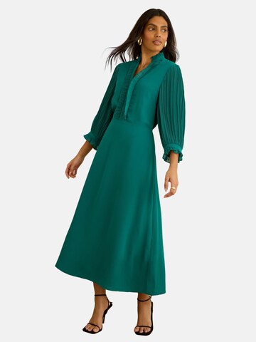 love & roses Jurk in Groen: voorkant