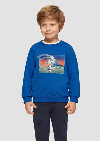 s.Oliver Sweatshirt in Blau: Vorderseite