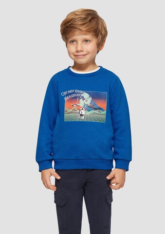 s.Oliver Sweatshirt in Blue: front