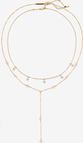 Hey Happiness Halsband 'Bloom' i guld: framsida