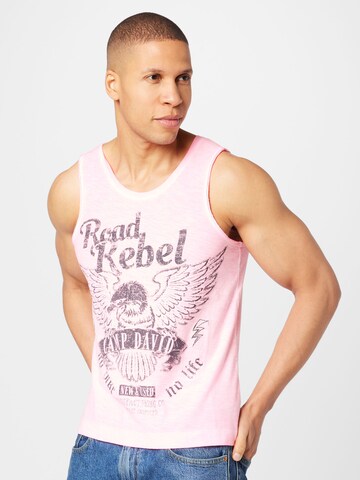 CAMP DAVID - Camiseta en rosa: frente