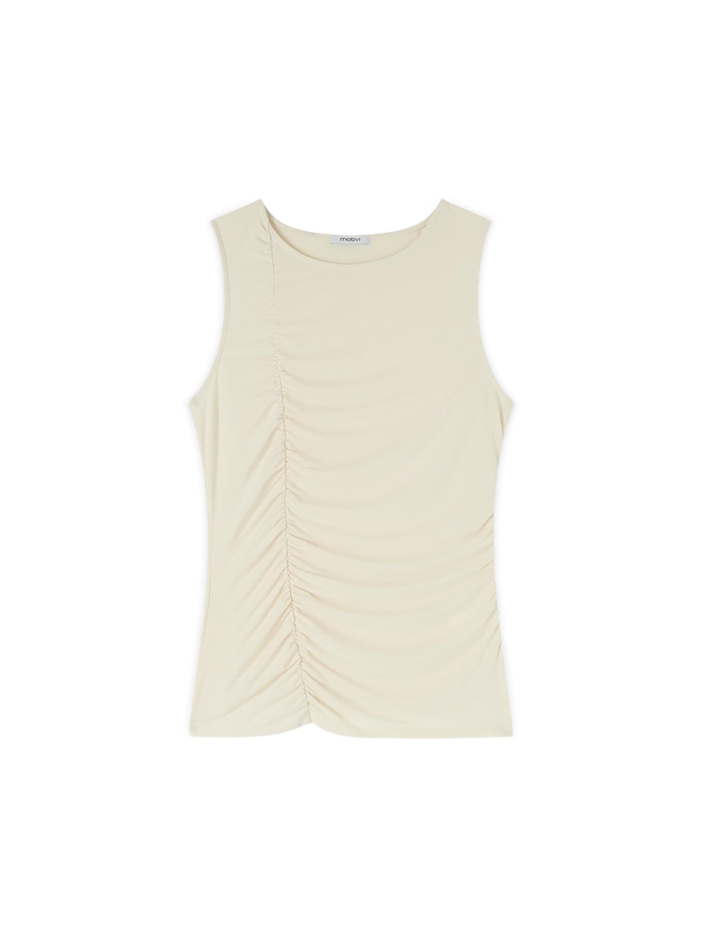 MOTIVI Blouse in Beige: voorkant