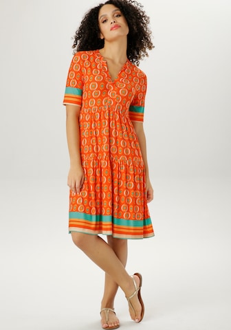 Aniston SELECTED Summer Dress in Orange: front
