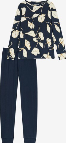 SCHIESSER Pyjama 'Comfort Nightwear' in Blauw: voorkant