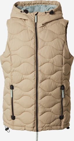 Gilet di Sublevel in beige: frontale