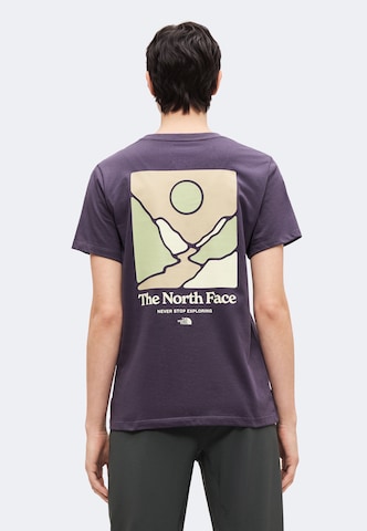 T-shirt THE NORTH FACE en violet : devant