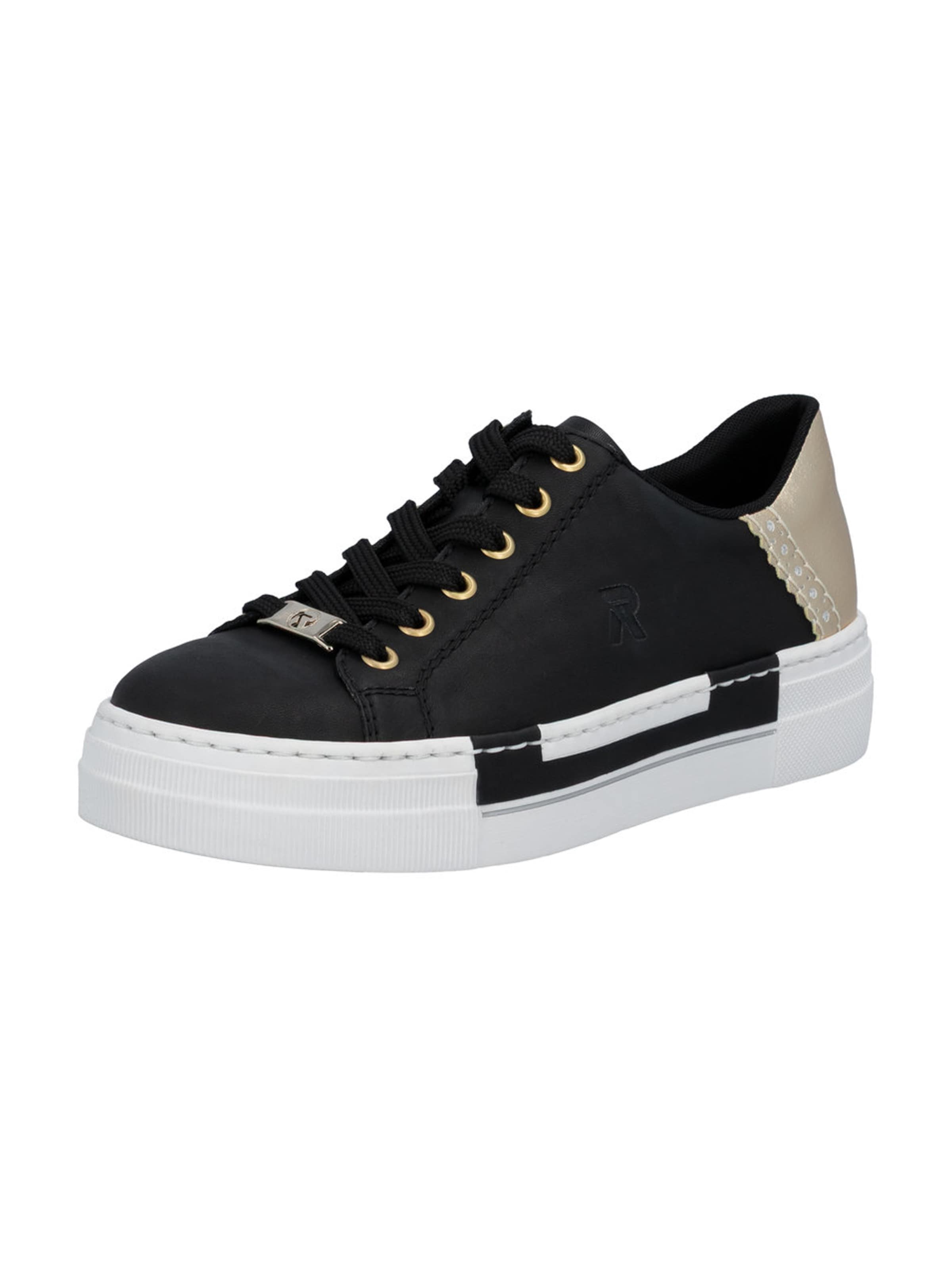 Rieker Športni čevlji z vezalkami | črna barva: sprednja stran