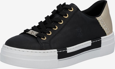 Rieker Schnürschuh in schwarz / silber, Produktansicht