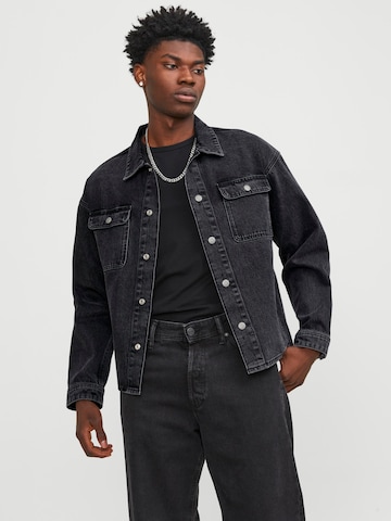 Veste mi-saison 'Chase' JACK & JONES en noir : devant