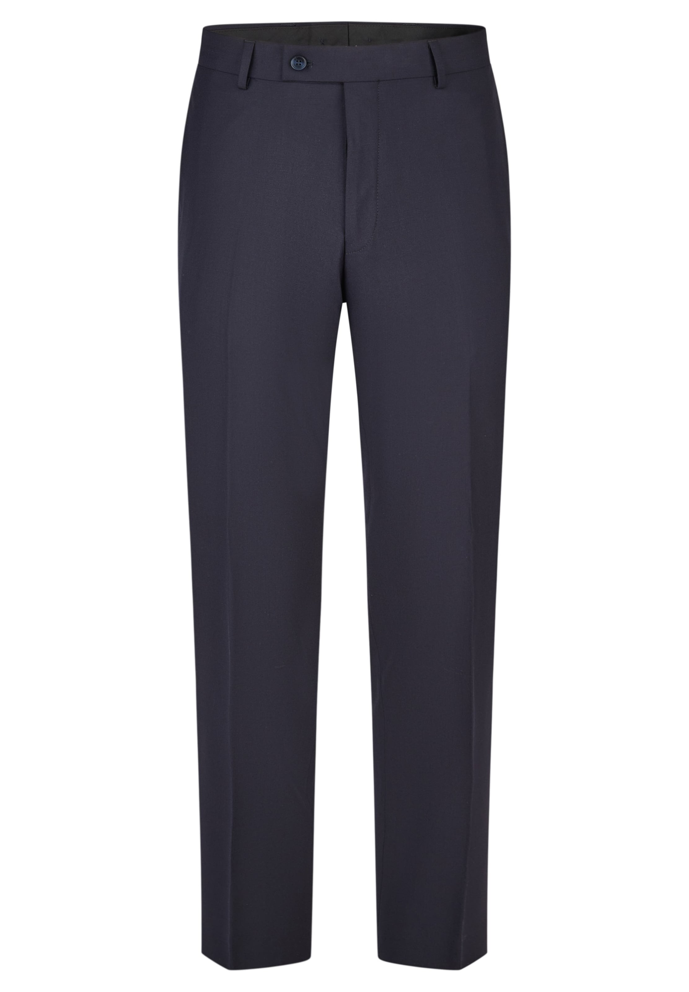 HECHTER PARIS Regular Trousers with creases 'NOS MF' in Blue: front
