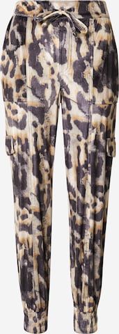 River Island Tapered Cargobroek in Bruin: voorkant