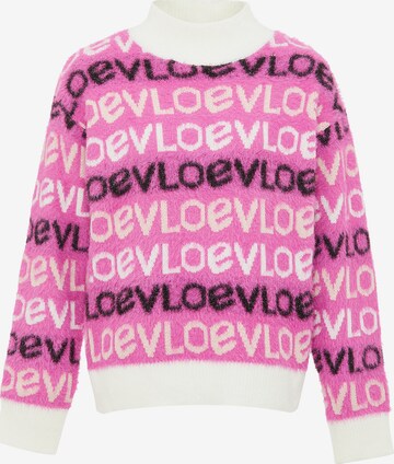 Pull-over ebeeza en rose : devant