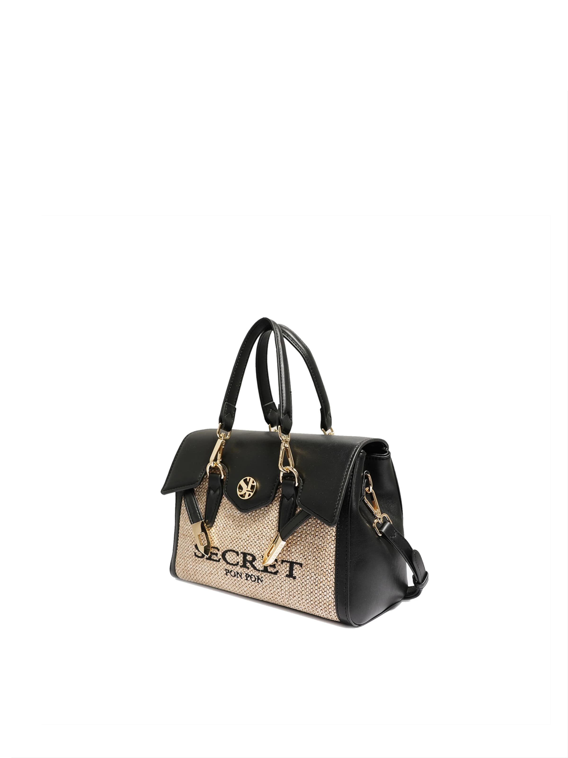 Secret Pon Pon Handbag 'Elowen Prime' in Black: front