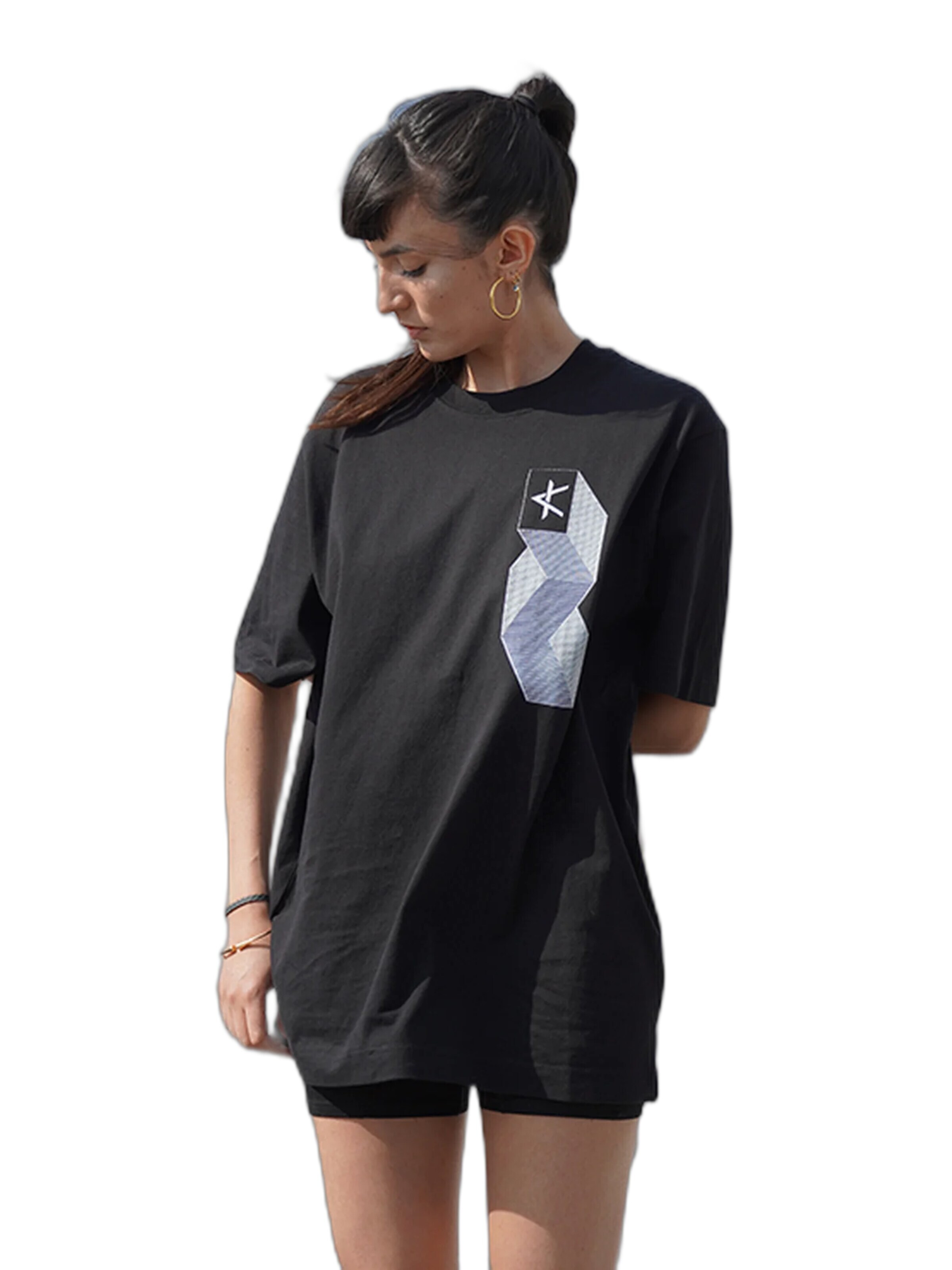 Kanten Shirt 'T-Shirt Dekki' in Black: front