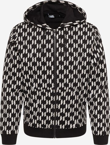 Karl Lagerfeld Sweatjacke in Schwarz: predná strana