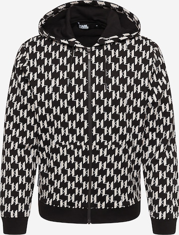 Karl Lagerfeld Sweatjacke in Schwarz: predná strana