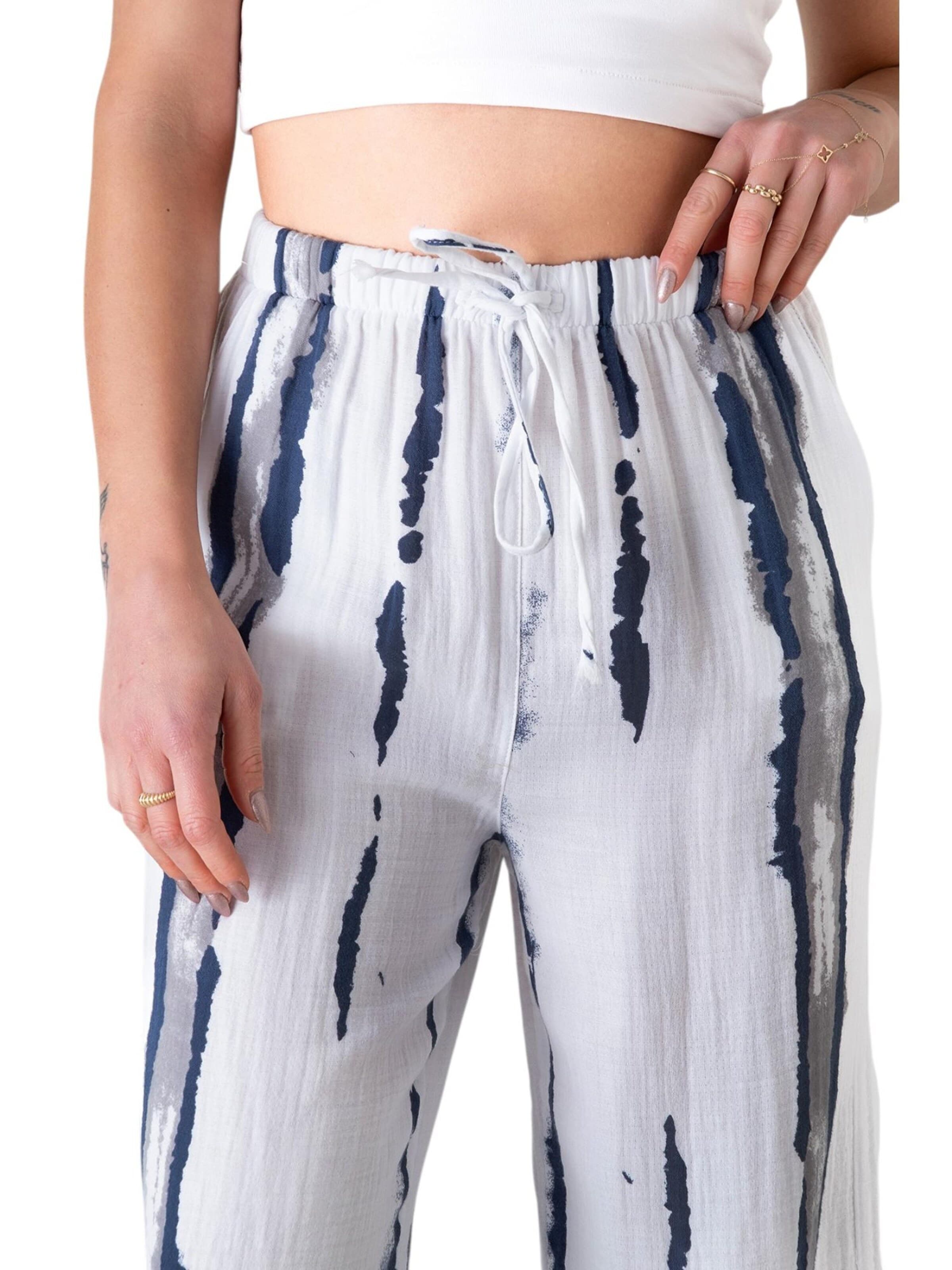 WENOR Wide leg Pants 'Taima' in Grey