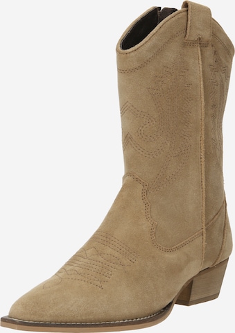 ABOUT YOU Ankle Boots 'Mathilde' in Brown: front