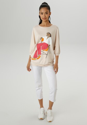 Aniston SELECTED Shirt in Beige