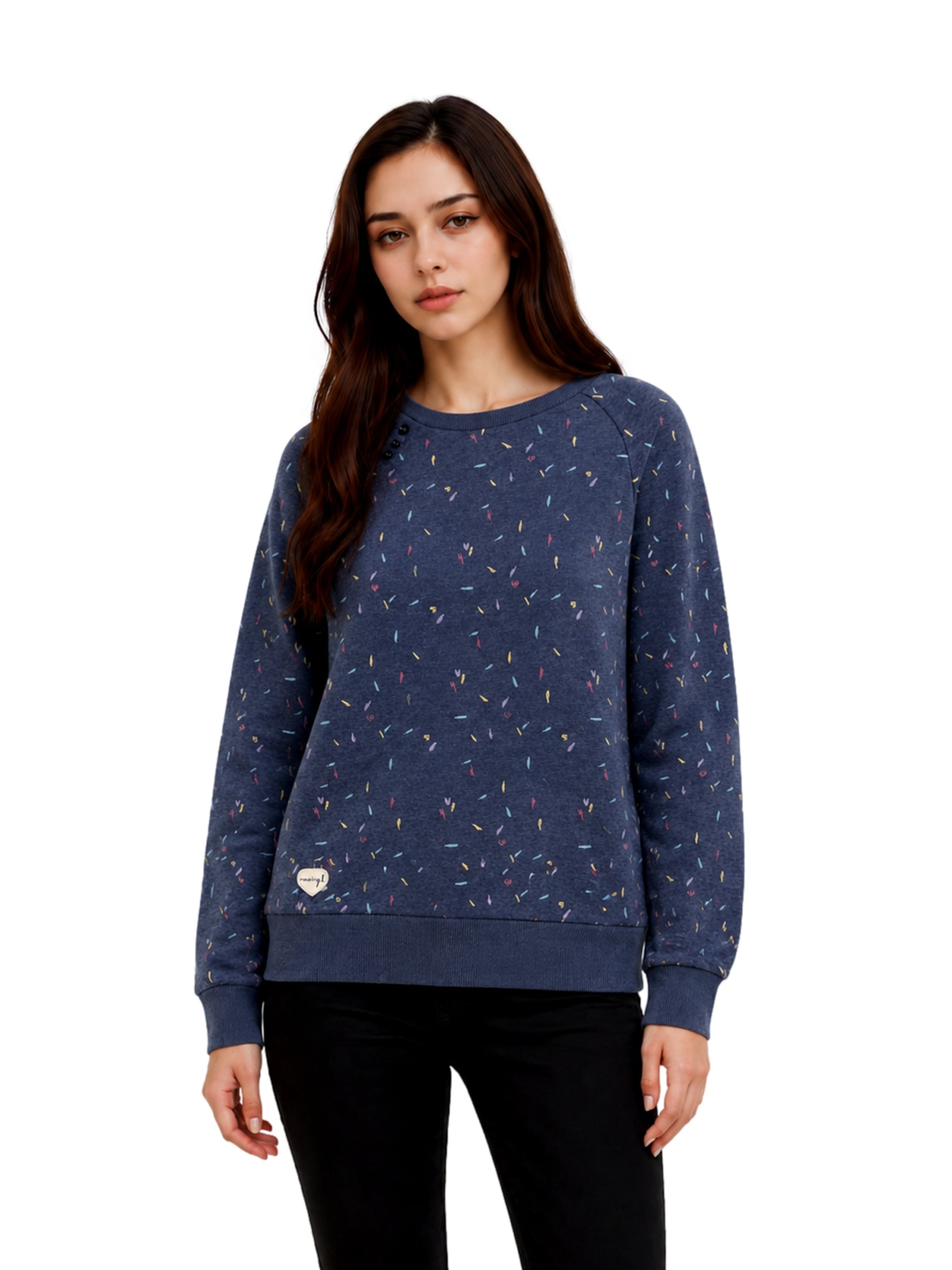 Felpa 'Johanka Organic' di Ragwear in blu: frontale