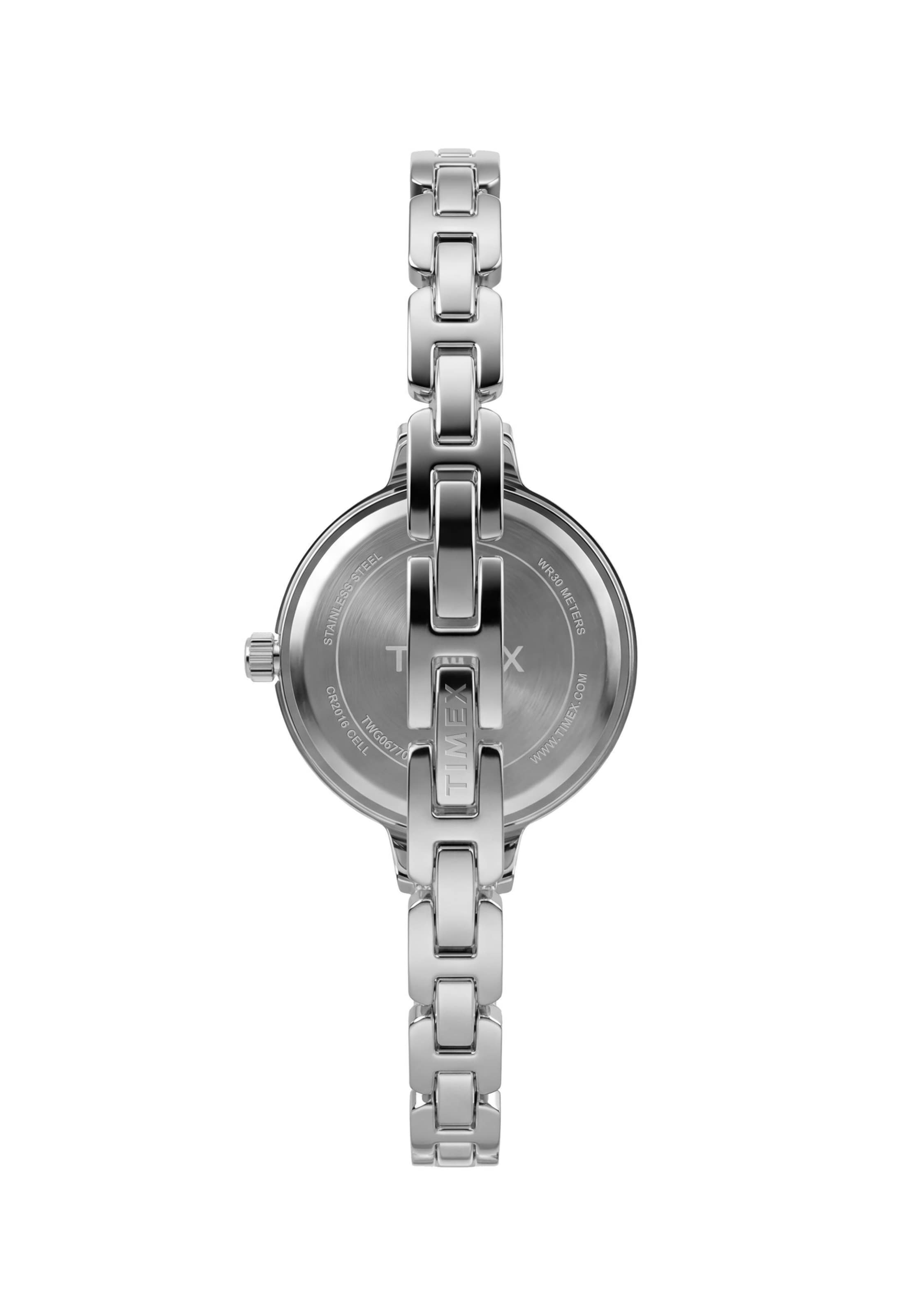 Montre à affichage analogique TIMEX en argent