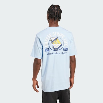 ADIDAS SPORTSWEAR Performance shirt 'Food Grilled Cheese' in Blue: front