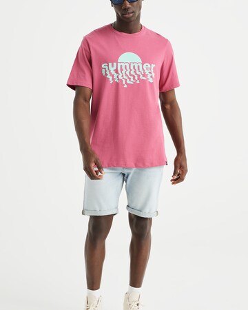 Tricou de la WE Fashion pe roz
