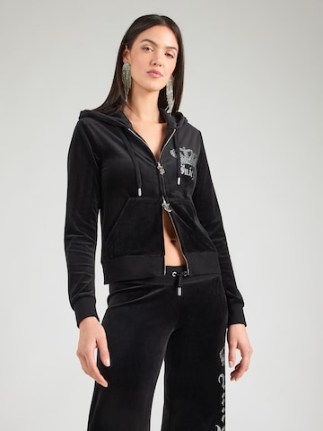 Veste de survêtement 'GOTHIC CROWN' Juicy Couture en noir : devant