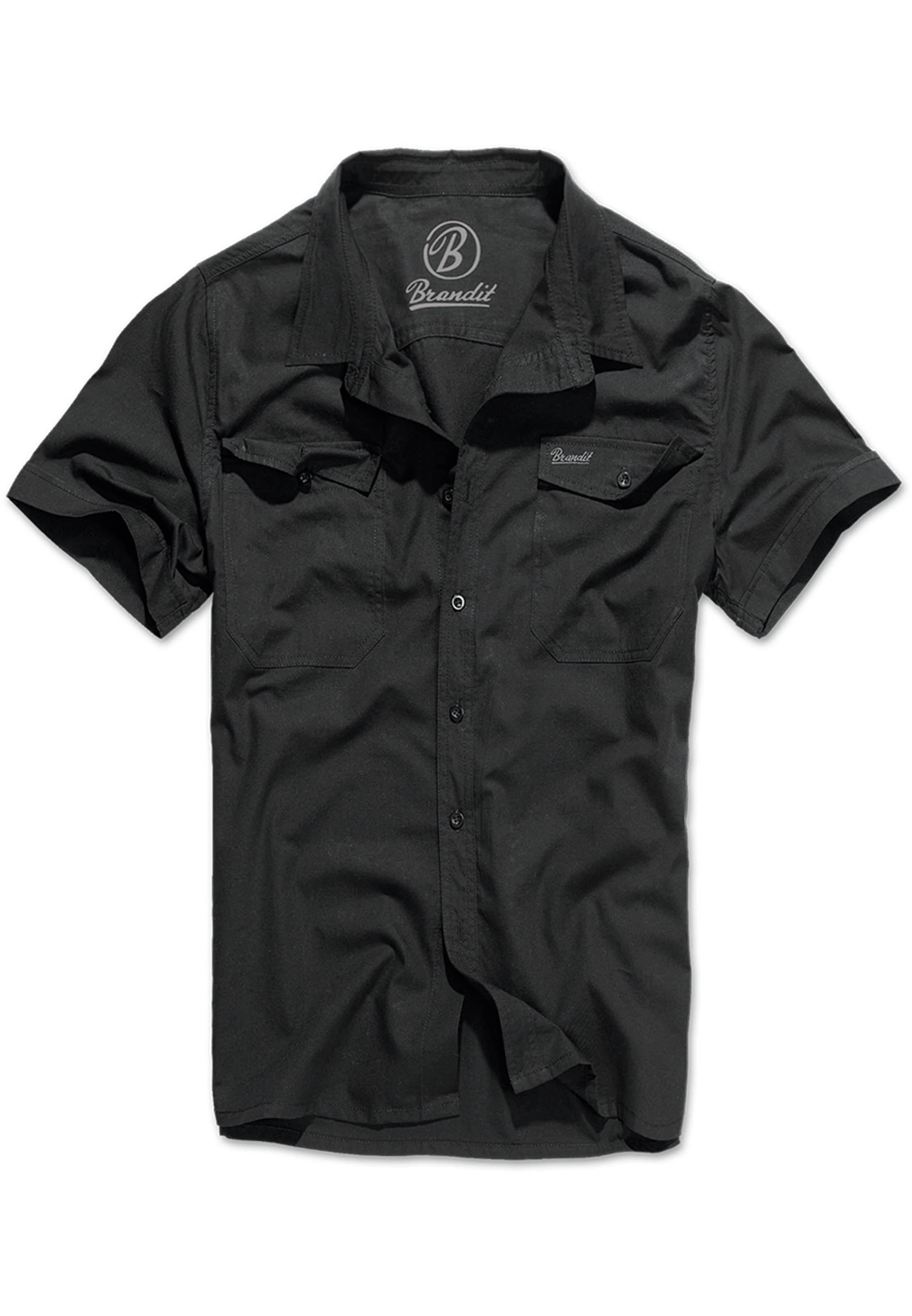 Regular fit Camicia 'Roadstar' di Brandit in nero: frontale