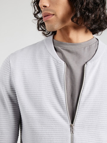 JACK & JONES Sweat jacket 'OTTO' in Grey
