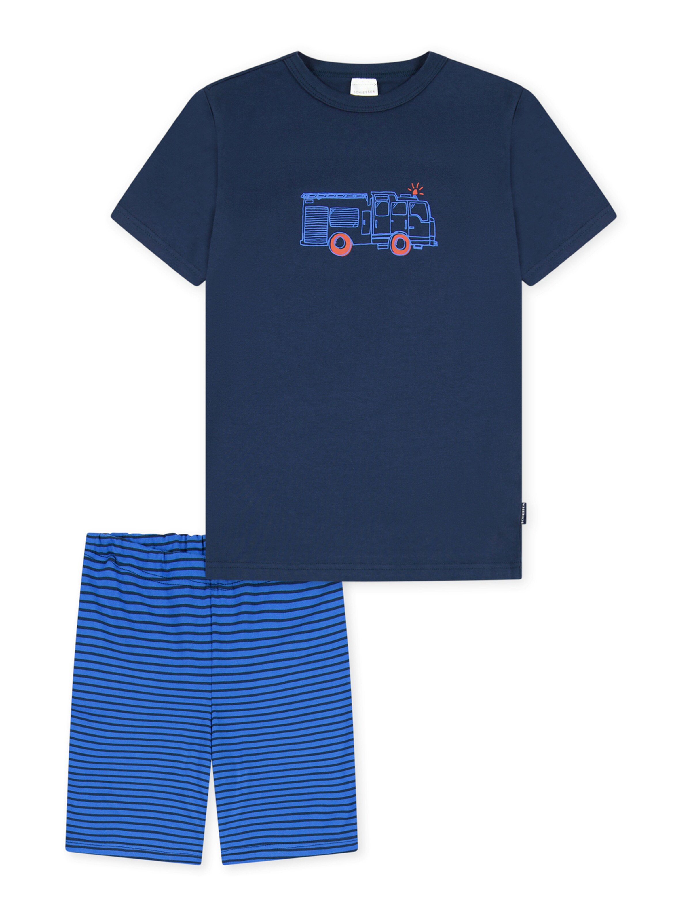 Pyjama ' Boys World ' SCHIESSER en bleu : devant