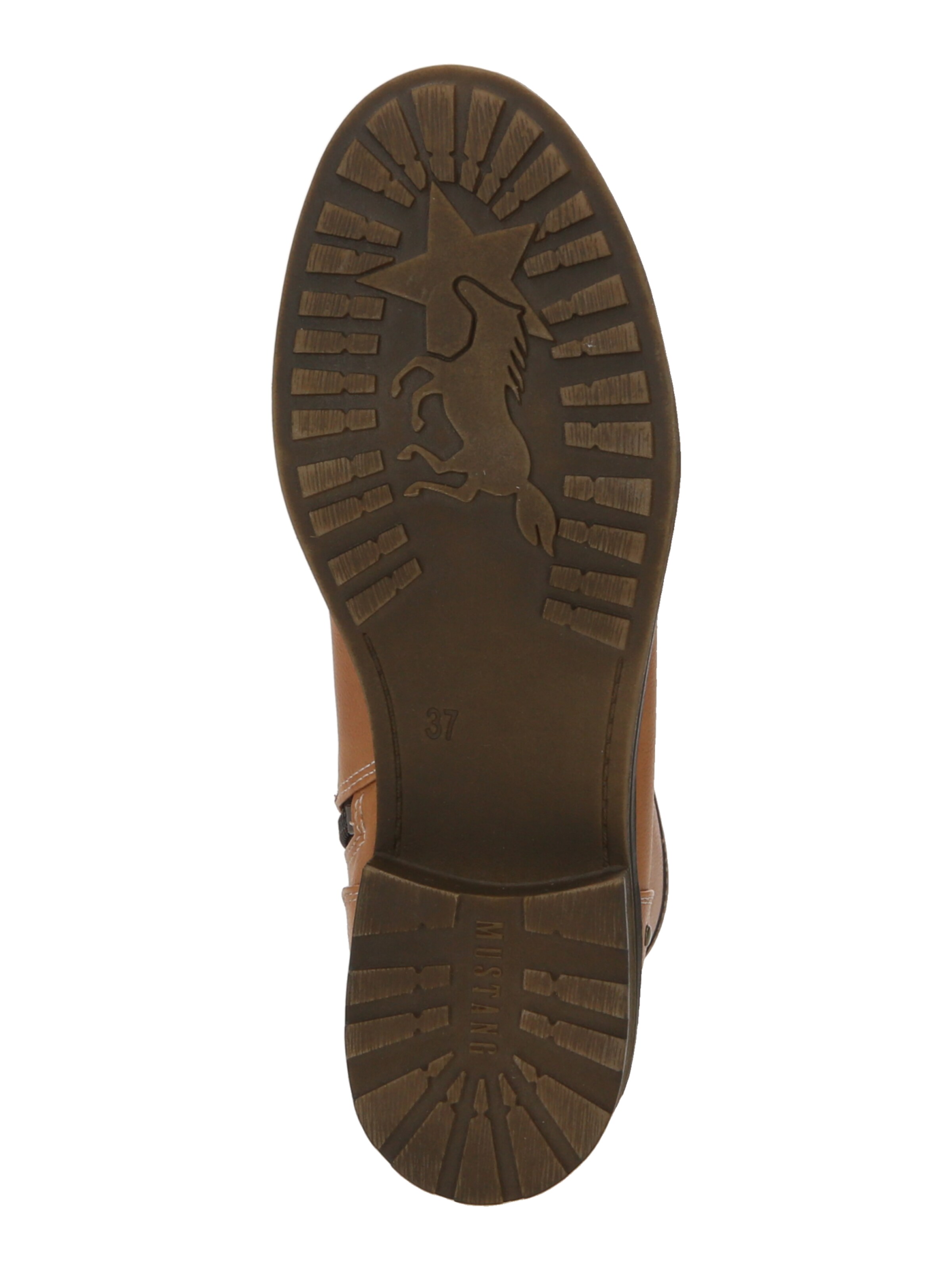 MUSTANG Fűzős rövid szárú csizmák - barna