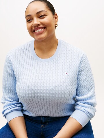 Tommy Hilfiger Curve Pulover | modra barva