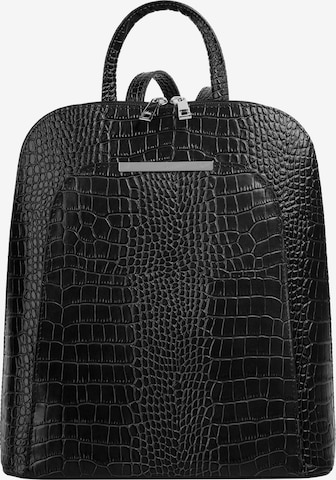 Cluty Backpack in Black: front