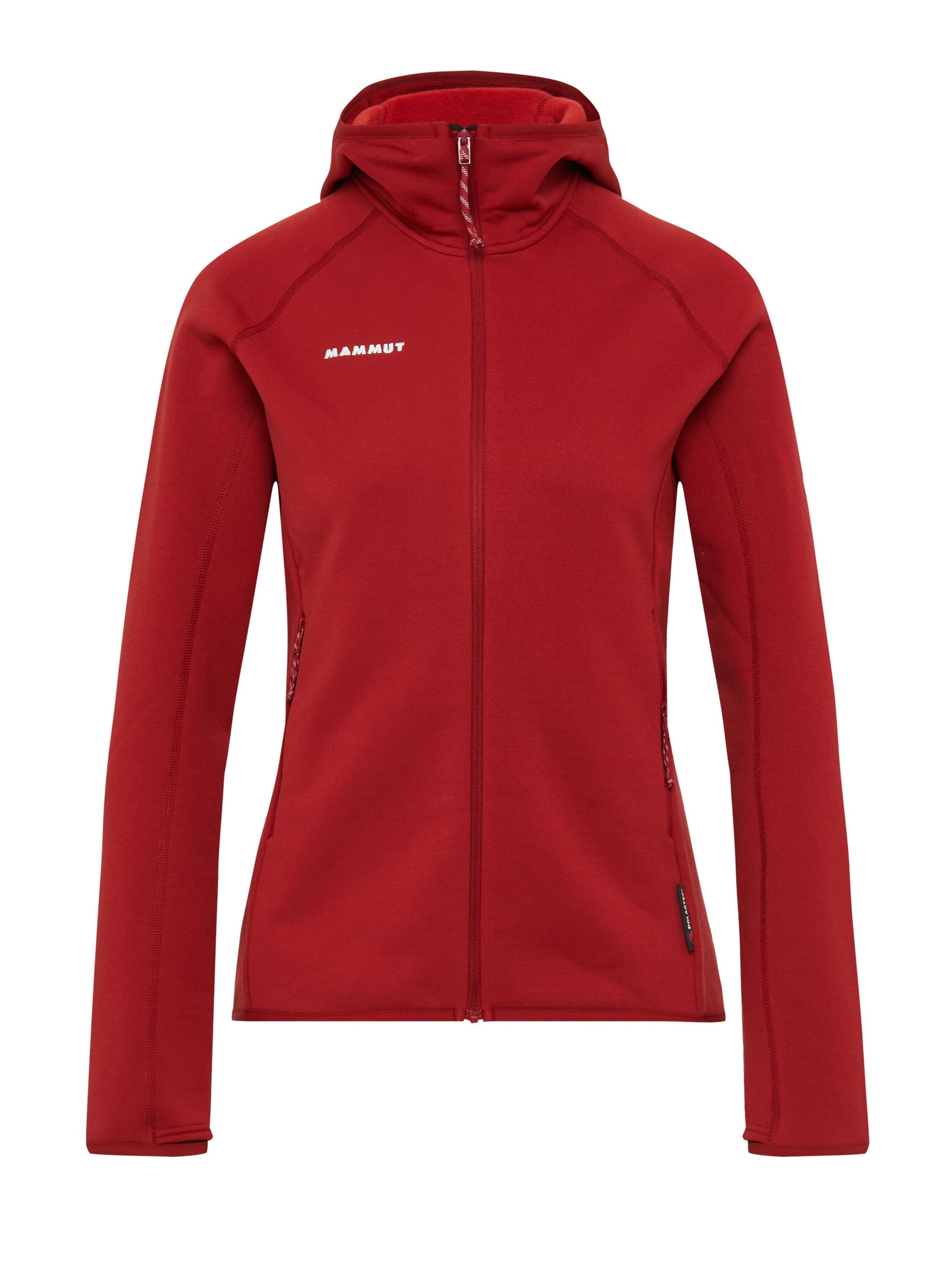 MAMMUT Athletic Fleece Jacket in Red: front