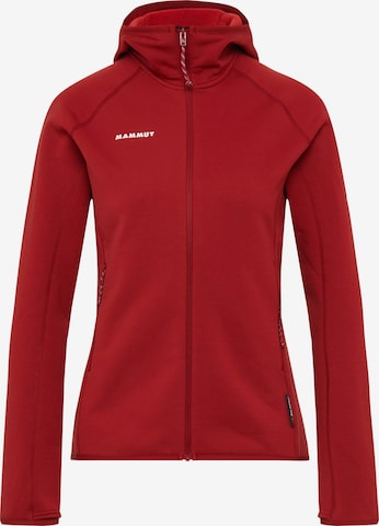 MAMMUT Athletic Fleece Jacket in Red: front