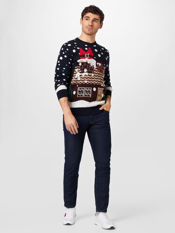 Kronstadt Regular Fit Pullover 'Christmas' i sort