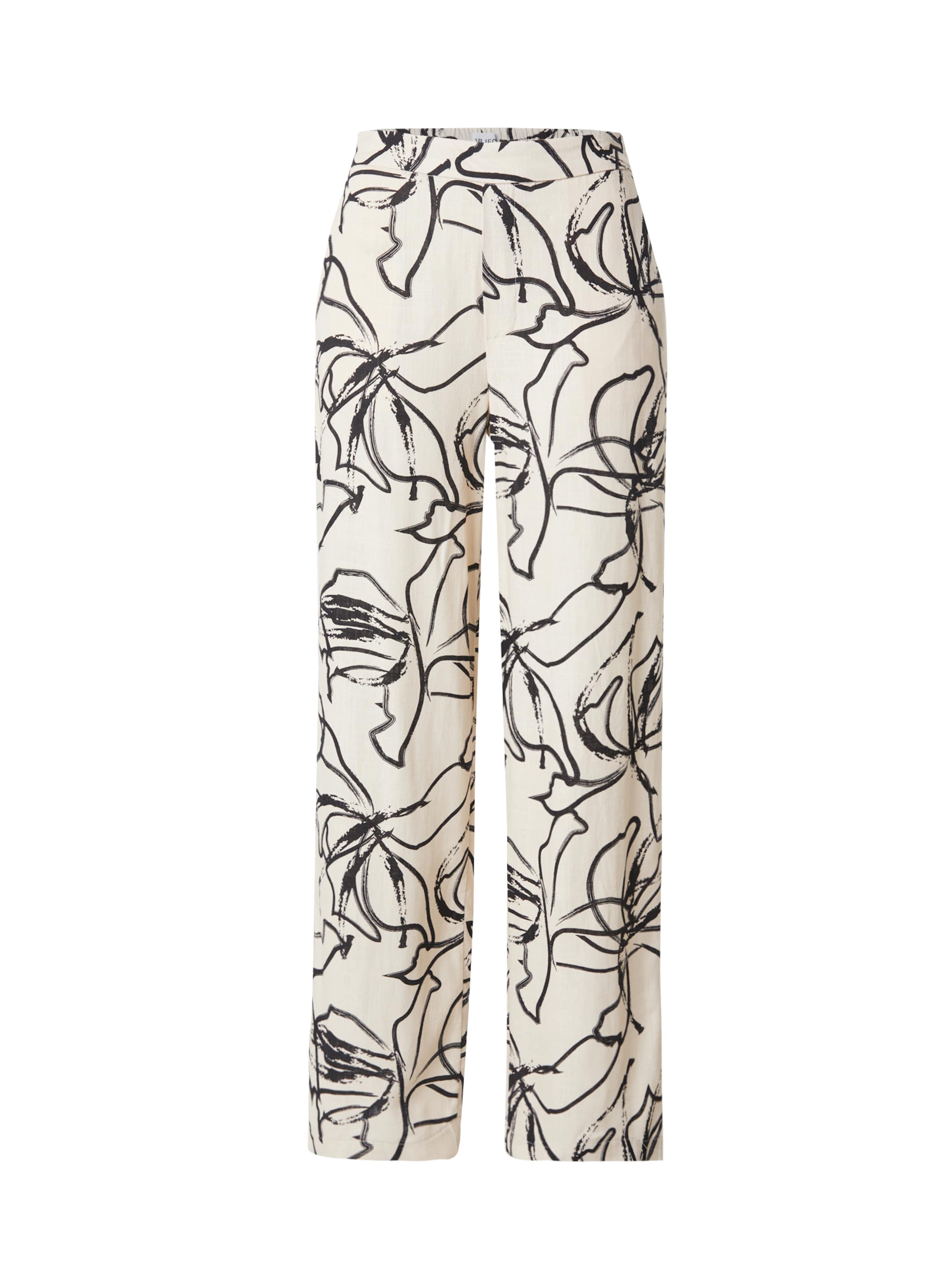 OBJECT Loose fit Pants 'OBJSANNE ALINE' in Beige: front