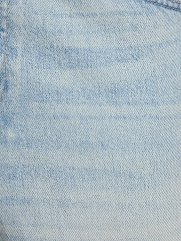 Bershka Ohlapna forma Kavbojke | modra barva