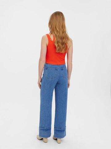 VERO MODA Wide leg Jeans in Blauw