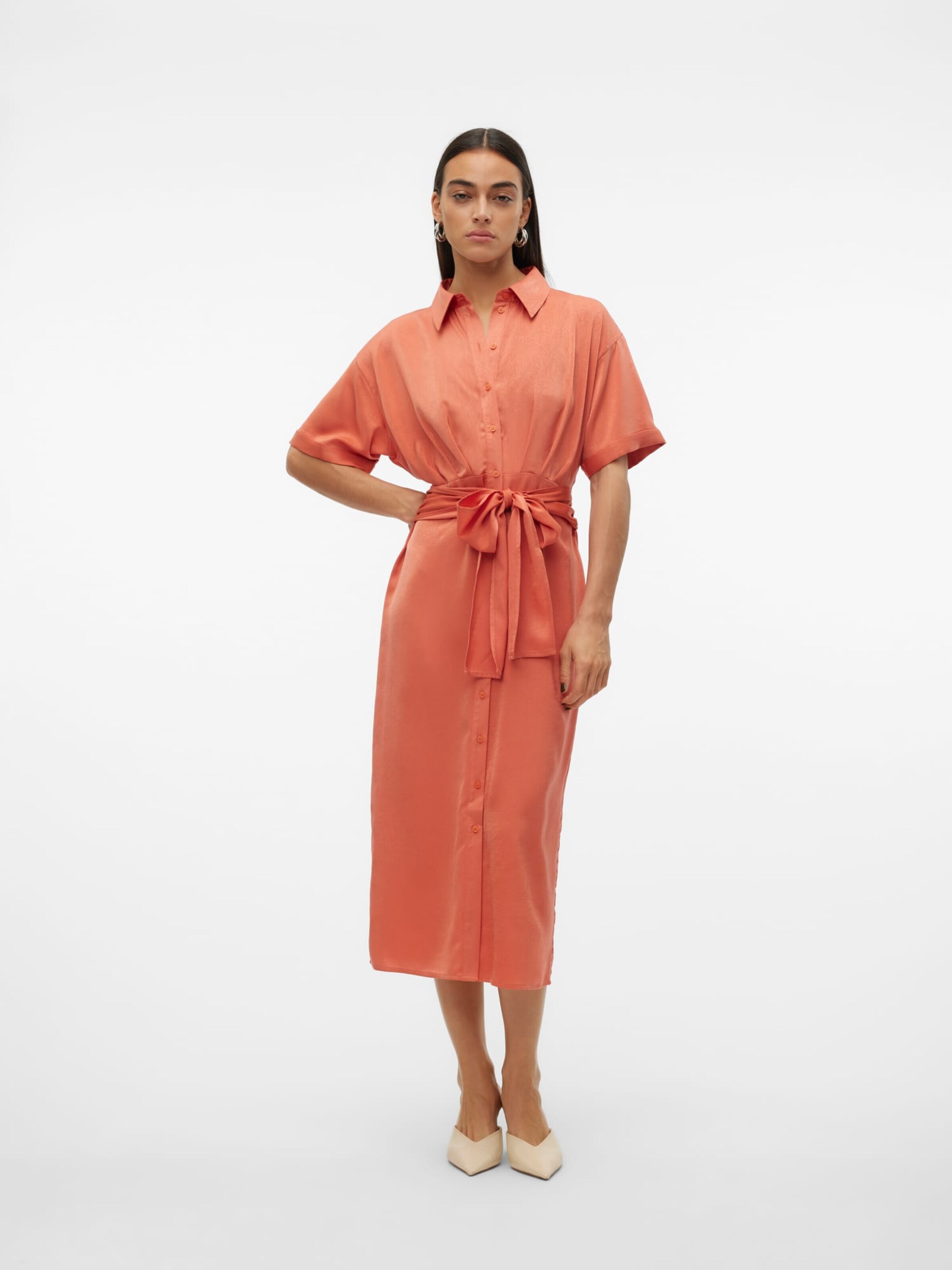 VERO MODA Jurk 'onilla' in Oranje