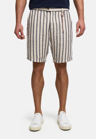 INDICODE JEANS Regular Chino 'Monetti' in Wit: voorkant