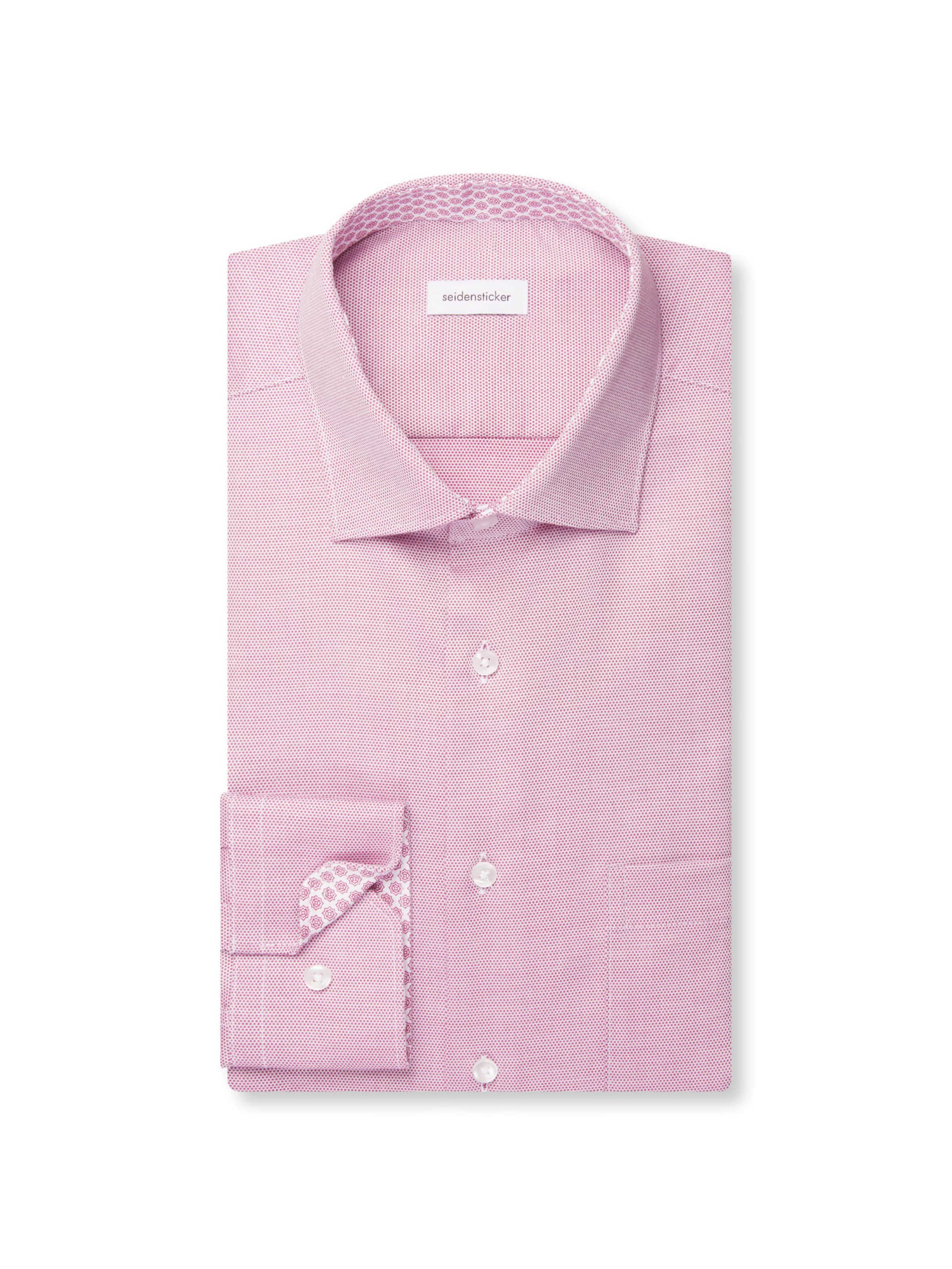 Coupe regular Chemise business 'Schwarze Rose' SEIDENSTICKER en rose