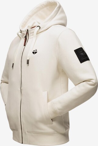 STONE HARBOUR Zip-Up Hoodie 'Billy Joy' in White