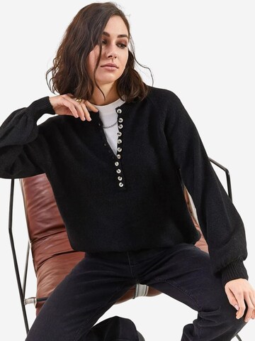 Bianco Lucci Pullover 'Pullover'‌‌‌‌‌‌ in Schwarz: Vorderseite