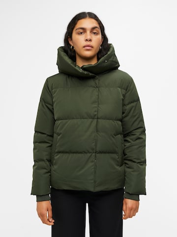 OBJECT Zimní bunda 'Louise' – zelená: přední strana