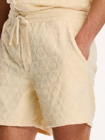 Shiwi Regular Shorts 'Geo' in Beige